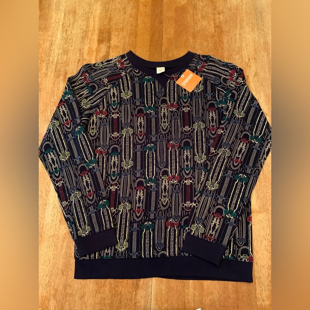 Gymboree Skateboard design crew neck sweatshirt